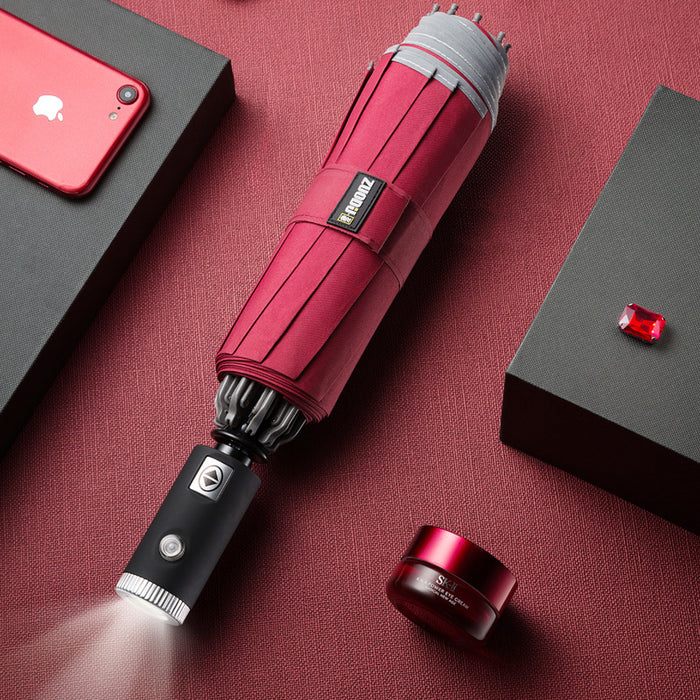 LED Folding Umbrella With Flashlight - Cool Trends