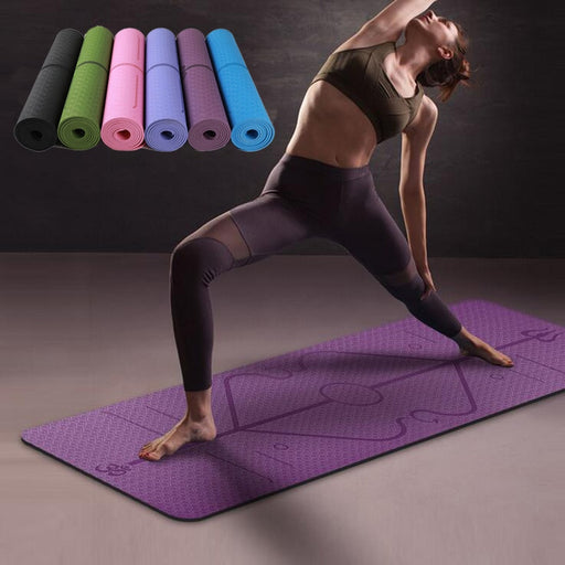 Position Line Non Slip Yoga Mat - Cool Trends