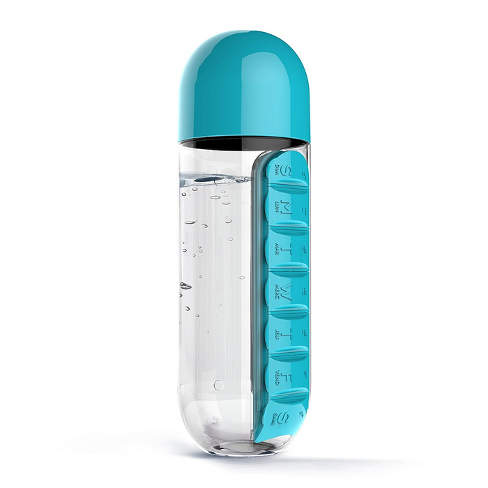 Pill Organizer Water Bottle - Cool Trends