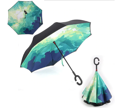 C-shaped Double Layer Reverse Umbrella - Cool Trends