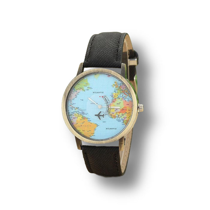 World Traveler Leather Watch - Cool Trends