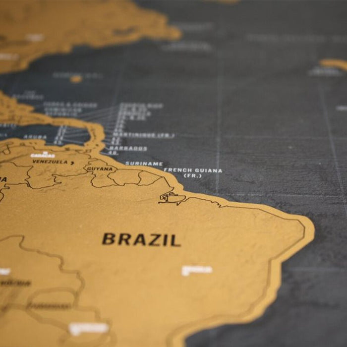 World Traveler Scratch Off Map - Cool Trends